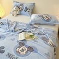 thumbnail image 4 of Manta de viaje de Mickey Mouse de Disney para acampar, sofá de dibujos animados, manta polar con copos de nieve, forro polar grueso de leche y Coral, manta informal para oficina, 4 of 5
