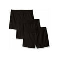thumbnail image 1 of Hanes Short de Jersey pour Filles Lot de 3, S, Noir, 1 of 4