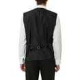 thumbnail image 3 of NOMADIC NOOK Men's Shiny Disco Sequin Suit Waistcoat Set with Bow Tie 2 Packs, 3 of 6