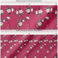 thumbnail image 2 of Soimoi Cotton Poplin Fabric Leaves & Peony Floral Print Fabric by Yard 42 Inch Wide, 2 of 7