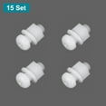 thumbnail image 3 of Uxcell 15 Set M6x15mm Nylon Plastic Cross Round Head Screw Phillips Bolts Hex Nuts Flat Washers Assortment Kit, Metric Full Thread Bolt Fasteners for DIY Machine Assembly, White, 3 of 7