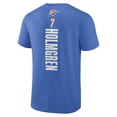 thumbnail image 3 of Men's Chet Holmgren Blue Oklahoma City Thunder Playmaker Team Name & Number T-Shirt, 3 of 3