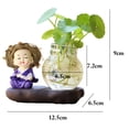 thumbnail image 4 of Glass Vase Creative Lovely Monk Multi-purpose Plant Terrarium Desktop Ornament, 4 of 6