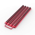 thumbnail image 1 of Olsa Tools Plateau Organisateur de Prises - Rails Rouges avec Pinces Noires - Contient jusqu'à 80 Prises - Étagère de Rangement d'Outils Professionnelle - Pièce : 1047, 1 of 8