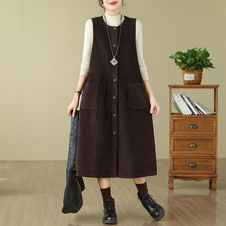 pinafore dress and shirt 7 Ways to Wear a Pinafore Tea Time
