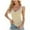 Beige, variant on Uaswgudfs Women's Ribbed Hollow Out Deep V-Neck Crochet Tank - Summer Sleeveless Knitted Vest Top, Trendy Casual Beach