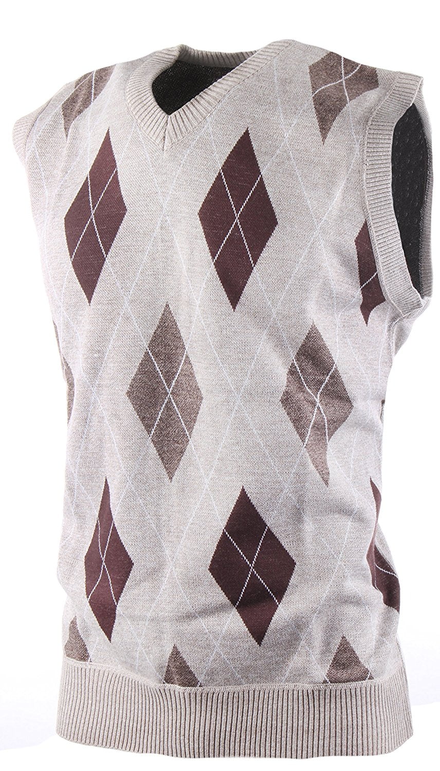 argyle golf vest