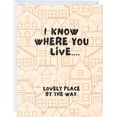 thumbnail image 1 of New Home Card Housewarming, Moving Away Card, Congratulations Card (I Know Where You Live), 1 of 5