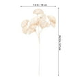 thumbnail image 2 of Toyvian 4Pcs Faux Ginkgo Stems Golden Artificial Leaves for Vase Decor, 2 of 8