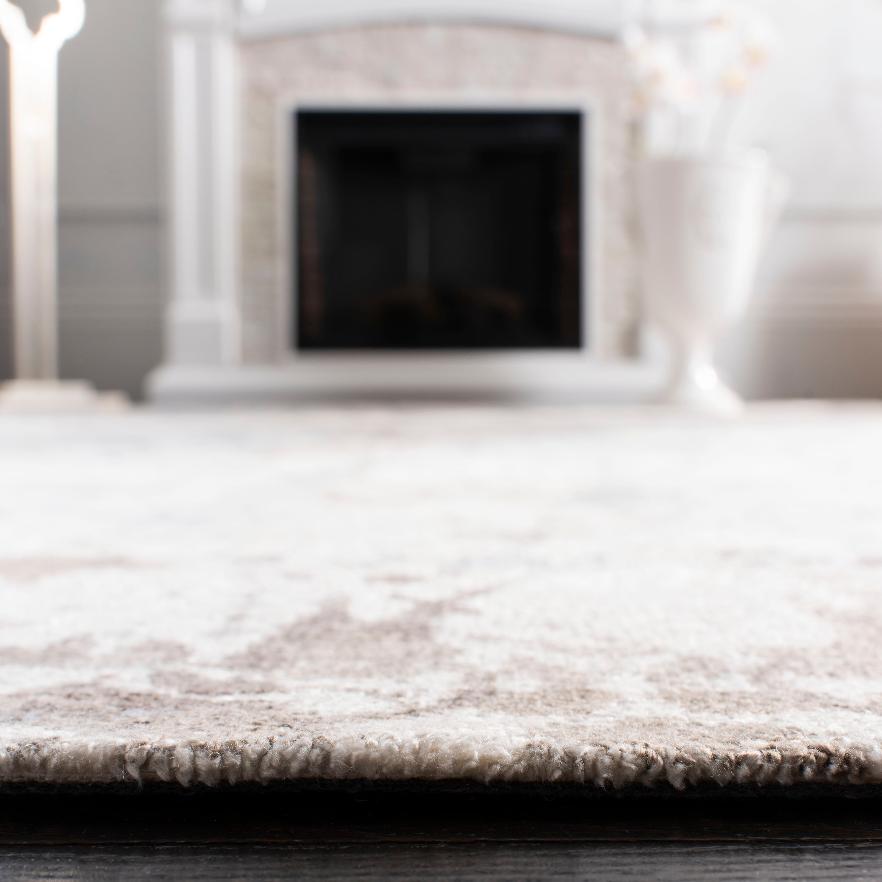 SAFAVIEH Expression Charlene Abstract Area Rug, Ivory/Blue, 4' x 6'