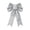 A, variant on Christmas Tree Topper Bow Silver Glitter Christmas Bows Sparkly Stars Wreath Bow 13’’x9’’ Ribbon Bow for Wreaths Home Front Door Outdoor Xmas New Years Party