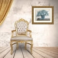thumbnail image 3 of Jacobs, Cindy 18x15 Gold Ornate Wood Framed with Double Matting Museum Art Print Titled - Steel Blue Floral II, 3 of 4