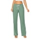 thumbnail image 1 of Gibobby pantalones de mujer de vestir Pantalones casuales de lino para mujer Pantalones de playa con bolsillos en la cintura ahumada con cordón en la cintura Oceanside (Verde, S), 1 of 3