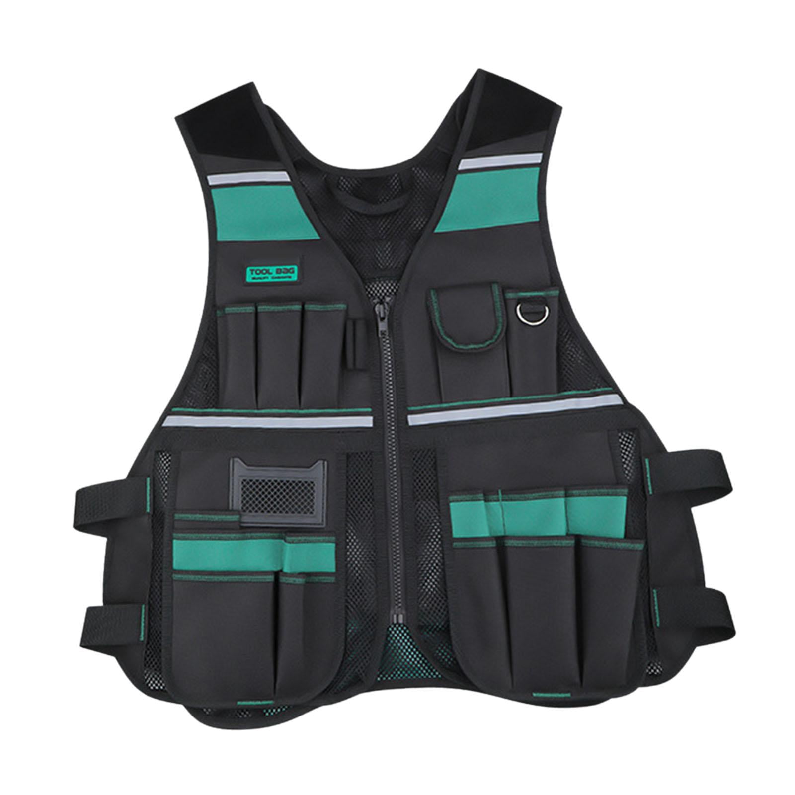 Gazechimp Electrician Tool Vest Waterproof Devices Vest s Tool Bag for Electrician