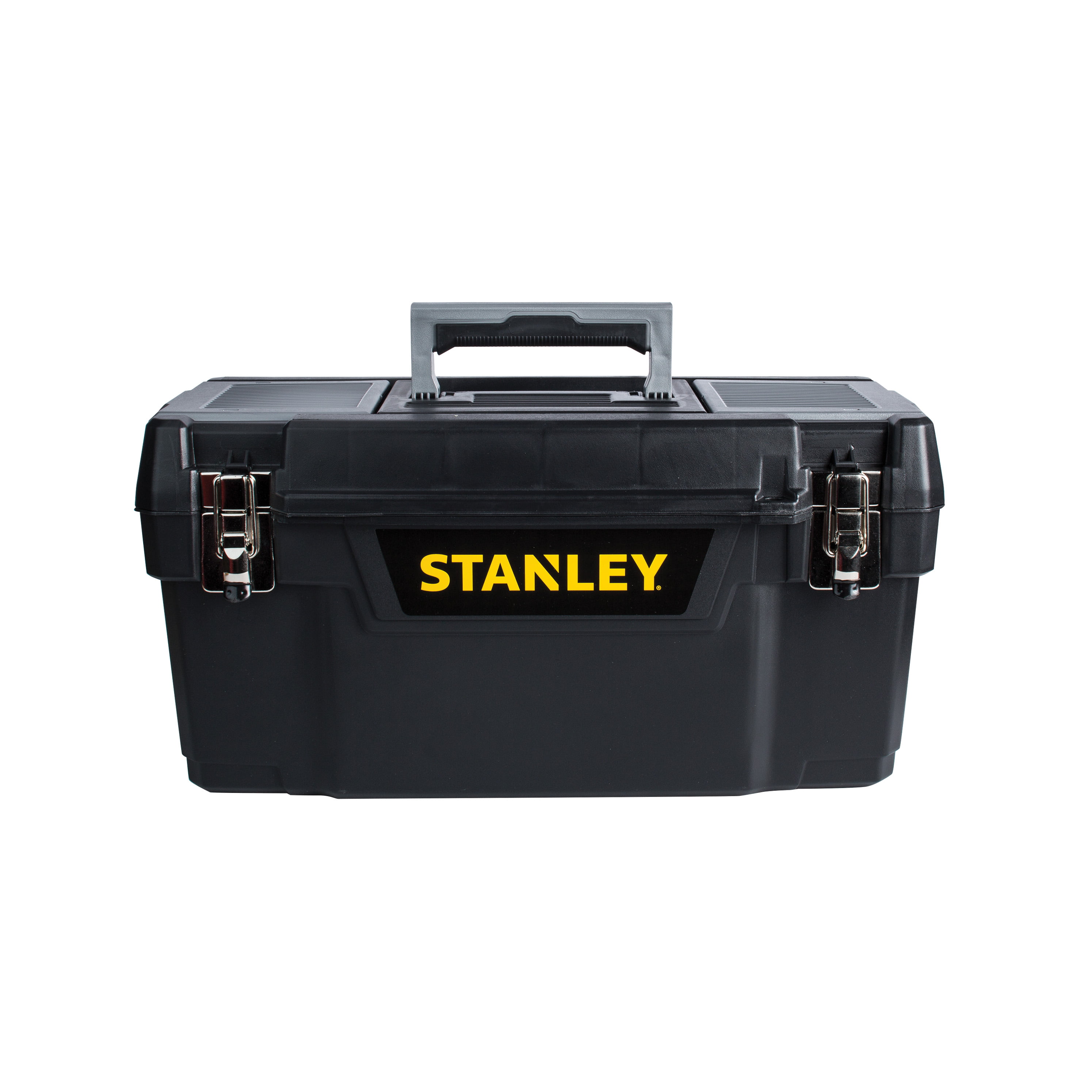 STANLEY Tool Box Set: 19 in Overall Wd, 12 5/16 in Overall Dp, 9 3/5 in  Overall Ht, Black
