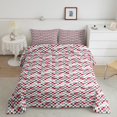 thumbnail image 2 of Erosebridal Geometry Bedding King Comforter Set for Teens, Purple Comforter Sets King Size, Rectangle Checkered Reversible Down Comforter, Lightweight Room Decor, 3 Pieces, 2 of 8