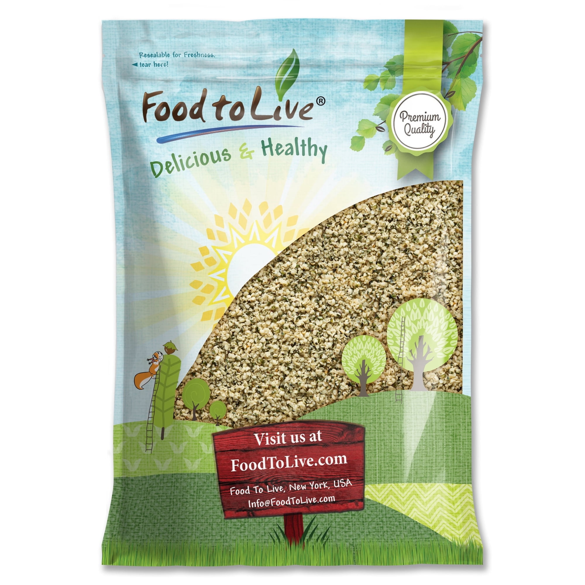 Chinese Hemp Seeds, 12 Pounds — Kosher, Raw, Vegan — by Food to Live