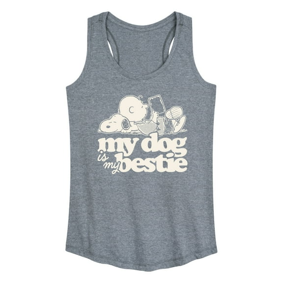Peanuts - My Dog Is My Bestie - Women's Racerback Tank Top