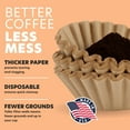 thumbnail image 5 of Tupkee Coffee Filters 8-12 Cups - 600 Count, Basket Style, Natural Brown Unbleached Coffee Filter, Made in the USA, 5 of 6