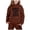 Coffee, variant on Girls Sweatsuit Girls 2 Piece Outfits Children's Long Sleeved Hooded Hoodie Set