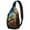 Men', variant on Rustic Garden Floral Sling Backpack, Lightweight Crossbody Shoulder Bag for Women, Romantic Vintage Bloom Travel Daypack