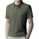thumbnail image 1 of pstuiky camiseta de hombre, Blusa informal de manga corta con cuello vuelto y botones de malla de seersucker de color liso para hombre ropa de hombre xxl, 1 of 3