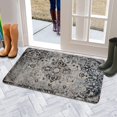 thumbnail image 5 of Retro Door Mat, 17 X 30 Inch Farm Bohemian Black and White Welcome Doormat Decorative Home Floor Mat, Non Slip Rubber Back and Strong Water Absorption for Outdoor Indoor Entrance Decor, 5 of 6