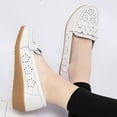 thumbnail image 7 of Kayannuo Loafers Women Shoes Fall Womens Shoes Women's Casual Single Shoe Cowhide Peas Mom Shoes Cowhide Soled Hollowed Out Shoes, 7 of 7