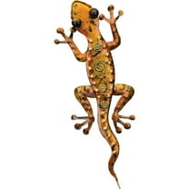 Regal Art  and  Gift 05525 - Gecko Decor 11" - Amber Wall Decor Figurines