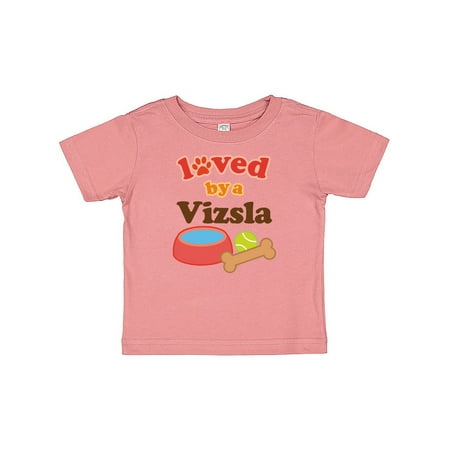 

Inktastic Vizsla Loved By A (Dog Breed) Gift Baby Boy or Baby Girl T-Shirt