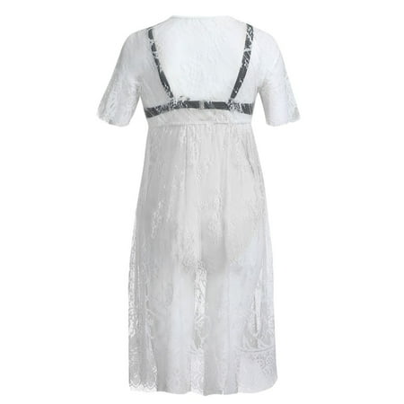 

MPWEGNP Clothes Fancy Short Pregnancy Dress Women s Photography Sleeve Lace Maternity Maternity dress Lace Evening Gown Sleeve Sleeve Casual