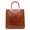 brown, variant on Genuine Cowhide Leather Women's Crocodile Embossed Tote Bag, Top Handle Crossbody Shoulder Purse