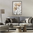 thumbnail image 2 of Stupell Industries Pressed Poppies Orange Florals Brown Framed Floater Canvas Wall Art, design by Petal Prints Design, 2 of 9