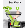 thumbnail image 2 of SIFENE Cold Press Juicer Machine, 150W Slow Masticating Juicer with Dual Feed Chute, Quiet Motor, BPA-Free Design, Grey, 2 of 8