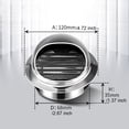 thumbnail image 4 of Billuyoard Campana de escape plateada de acero inoxidable para ventilación eficiente de la cocina, rejilla de ventilación, cubierta a prueba de Type2 NO2, 4 of 6