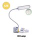 thumbnail image 4 of Luz de montaje Industrial LED de cuentas múltiples para máquina de coser con iluminación de Base de montaje, lámpara de trabajo, banco de Suministros de soldadura 30 LED/enchufe de EE. UU. Eigraketly TO010500-03, 4 of 6