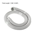 thumbnail image 2 of Uxcell Washing Machine Drain Hose, 38mm Inner Dia 1.5M Length Pipe Extension Gray, 2 of 5