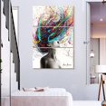 thumbnail image 3 of Elephant Stock The Edge Wall Art - Vertical Multi Panel Canvas - Living Room Wall Decor - Fashion And Beauty Multi Panel - Gray And Gold Decor By Ashvin Harrison - 48" x 74", 3 of 8