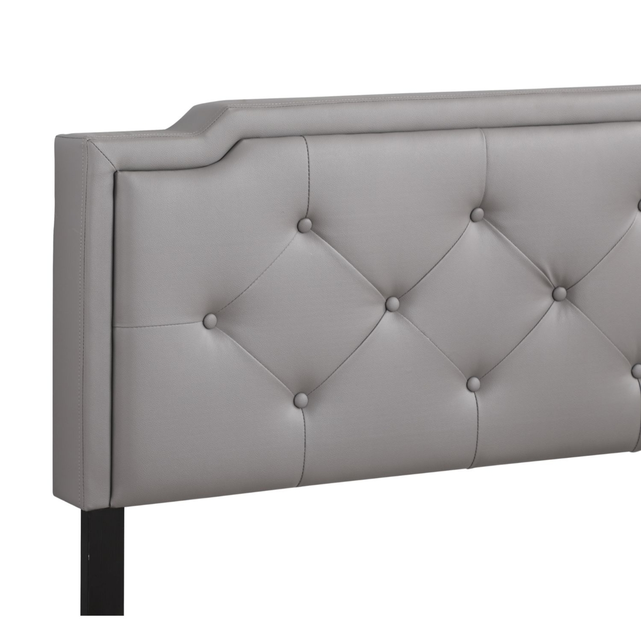 Home Furnitue Deb Light Grey Full Adjustable Panel Bed - image 4 of 5