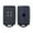 Black Blue, variant on Stainless Steel Snow Chain | 13.4 × 5.9 in X-Pattern Quick Strap | Emergency Anti-Skid for Cars & SUVs