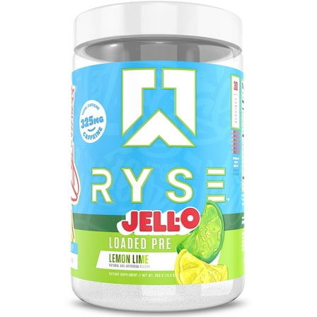 RYSE Loaded Daily Pre Workout Powder - Jell-O Lemon Lime - 30 Servings