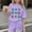 Purple, variant on NAISIBABY Kids Girls Outfit Set, St Patrick's Day Graphic T-Shirt & Shorts 2-Piece Summer Casual Fashion Clothes Pink 14T