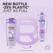 (6 pack) L'Oreal Paris Elvive Hyaluron Plump Hydrating Shampoo, 72H Intense Moisture, Squeeze, 13.5 fl oz