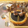 thumbnail image 2 of 55'' Toddler Trampoline for Kids, SEGMART Kids Trampoline with Enclosure Net and Balls, Indoor Outdoor Mini Small Trampoline Birthday Gifts for Boys and Girls Age 3 Months and up, 2 of 7