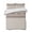 Taupe, Beige, Cream, variant on Quilts Twin Size Bedding Set, Brown Striped Lightweight Quilted Comforter, Contemporary Geometric Art Rustic Soft Reversible Bedspread Coverlet with Pillow Covers for All Season, 68" x 86"