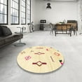 thumbnail image 3 of Ahgly Company Indoor Rectangle Abstract Corn Yellow Solid Area Rugs, 7' x 10', 3 of 6