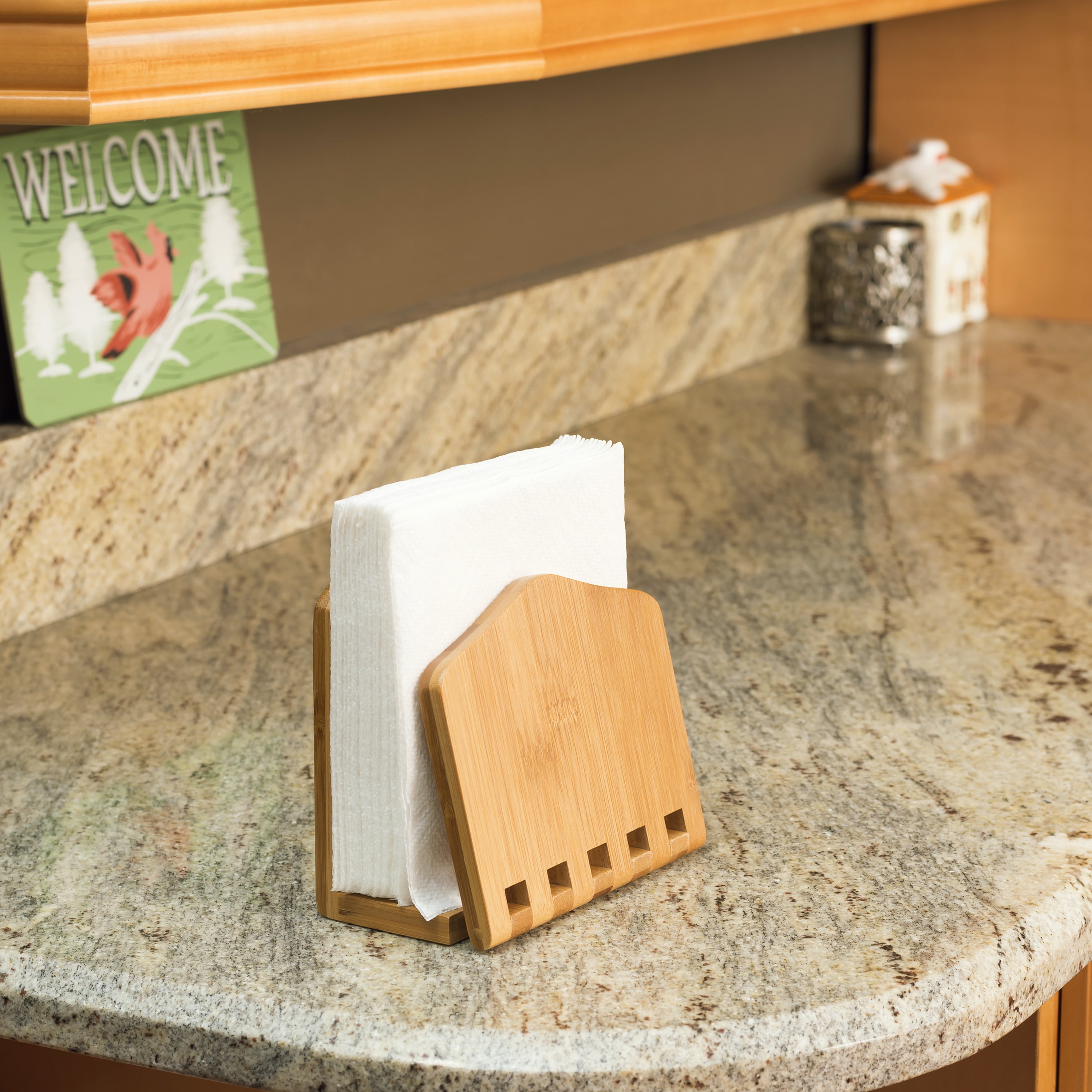Bamboo Expandable Napkin Holder, Natural - Walmart.com