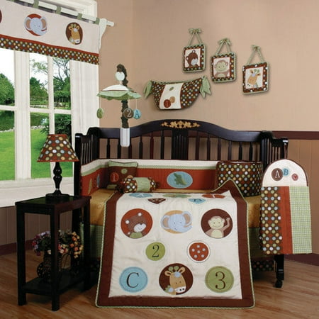Celestial Baby Bedding - Animal Scholar 13-Piece Baby Bedding Set
