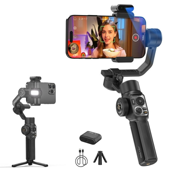 Estabilizador de cardán ZHIYUN Smooth 5S AI Combo para iPhone 15 Pro Max