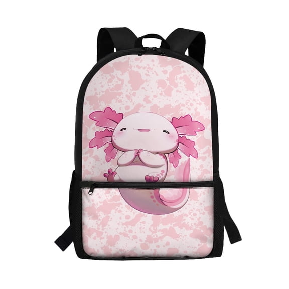 Uourmeti Pink Splatter Pattern Zippered Daypack for Daily Use School, Durable Non Fade Polyester Backpack Comfort Straps School Backpack